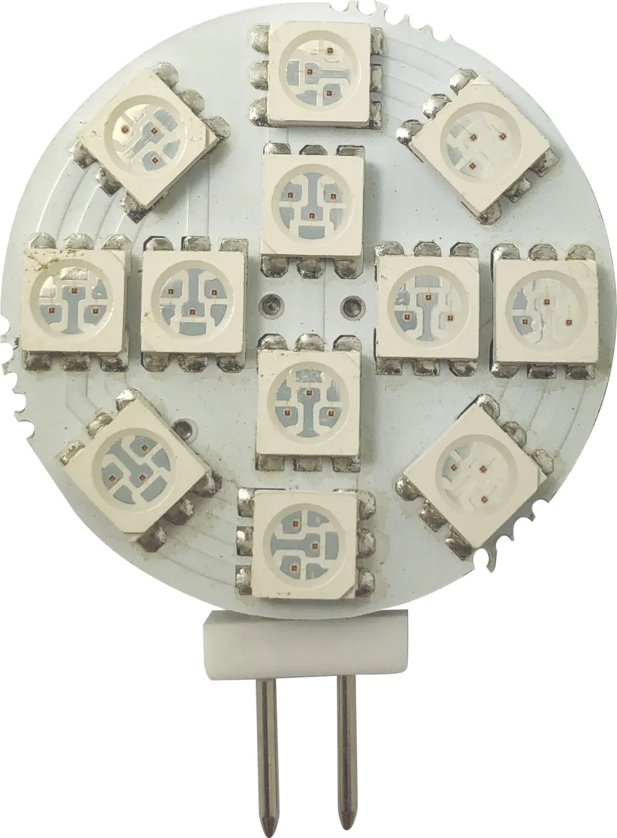 1852 LED G4 Spot Sidepin rød/varmhvit 2-pk - Image 2