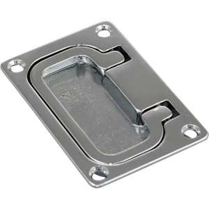 Dørkring messing 74 x 54 x 8 mm
