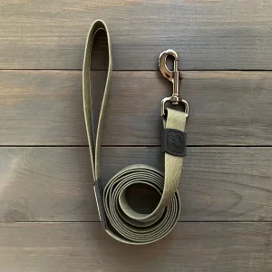 Vanntett Hundebånd Olive - 180 cm