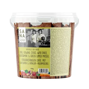Tyggepinner med Okse, And, Glukosamin & Grønnleppemusling 500 g