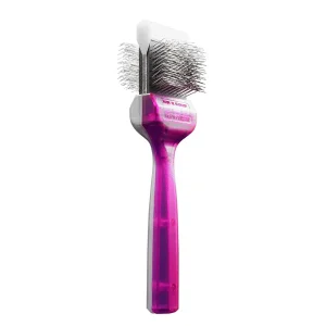 Duo Hundebørste - Pro Firm Purple + CoatGrabber Firm Silver