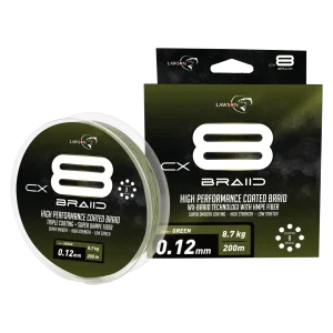 Lawson CX8 Braid Green Coated 200m 0,10mm 7,8kg