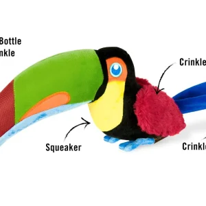 Fetching Flock Collection Tito the Toucan m/Chew Guard